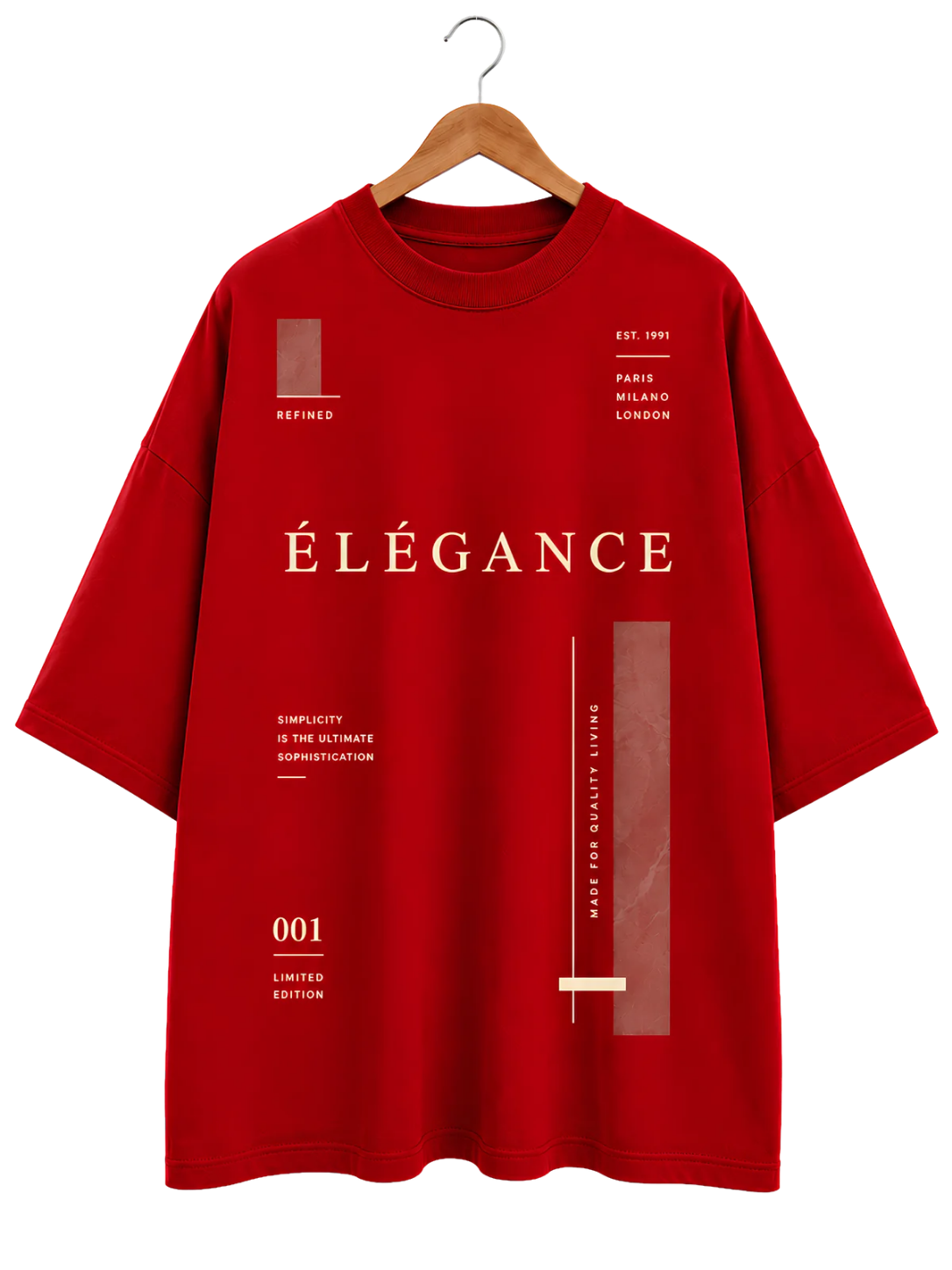 Graphic T-Shirt — Minimalist Hanging Jacket Design