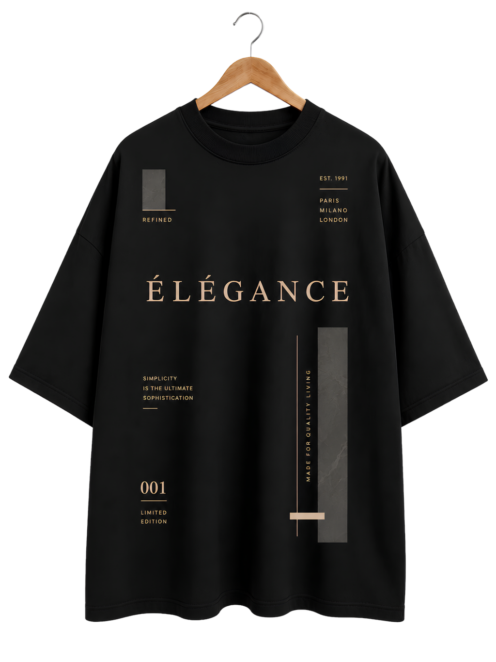 Graphic T-Shirt — Minimalist Hanging Jacket Design
