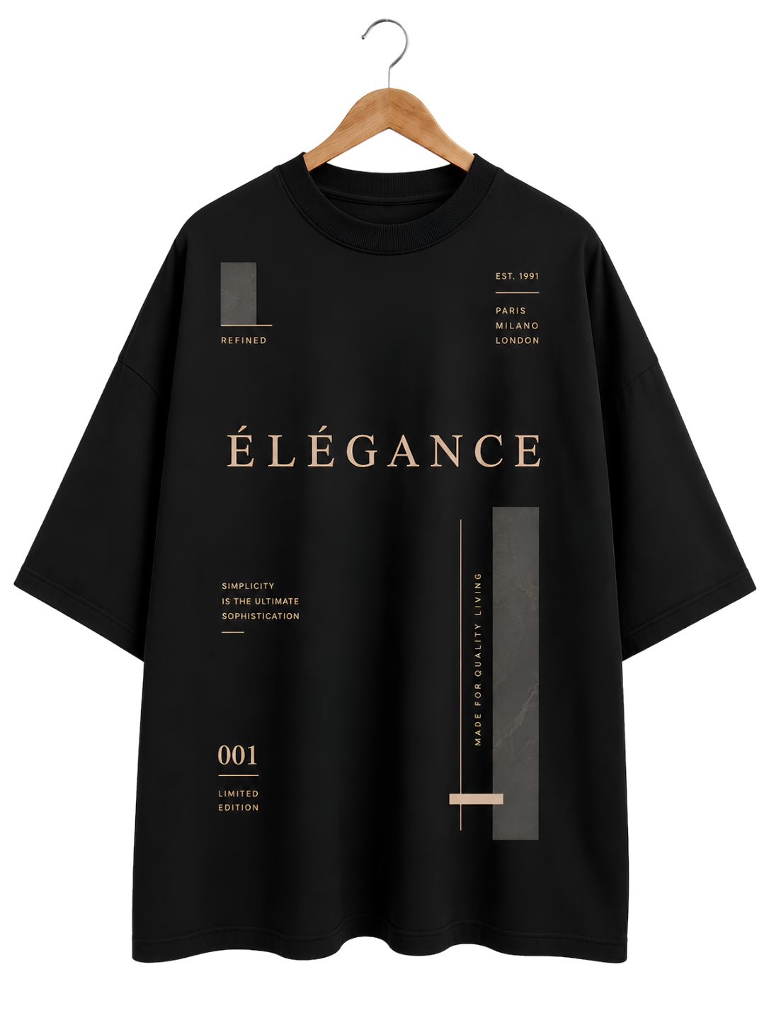 Graphic T-Shirt — Minimalist Hanging Jacket Design