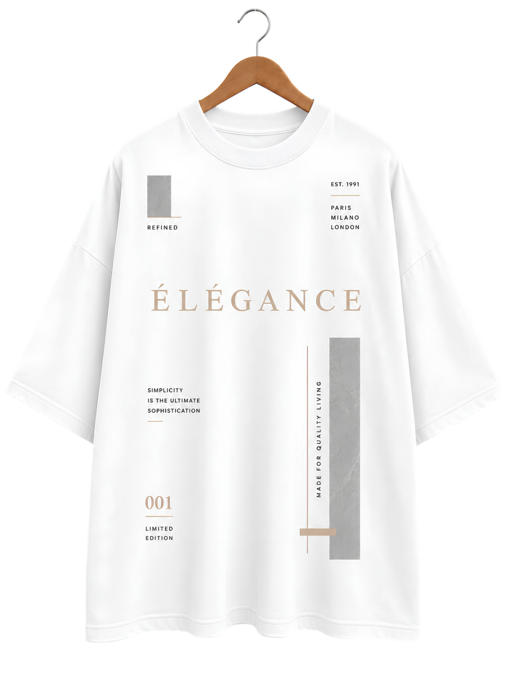 Graphic T-Shirt — Minimalist Hanging Jacket Design