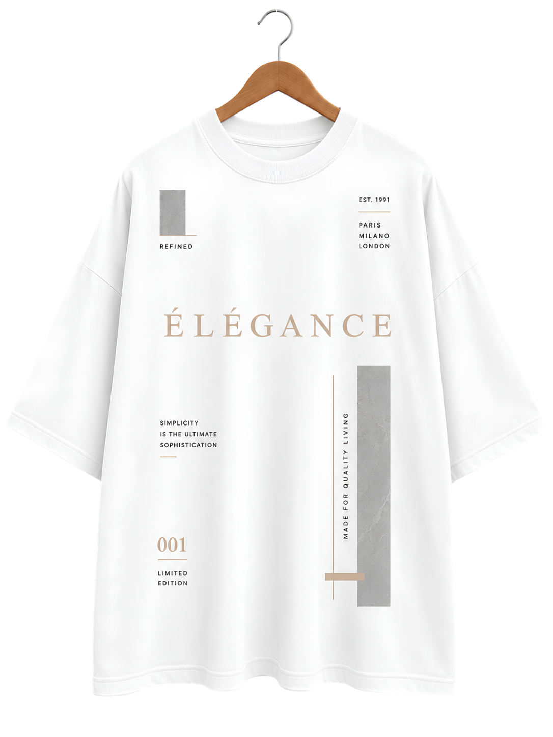 Graphic T-Shirt — Minimalist Hanging Jacket Design