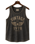 Vintage 1978 Stonewash Tank Top — Retro Muscle Tee