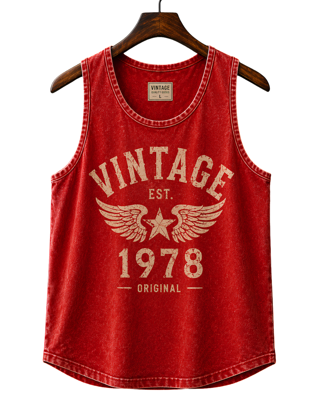 Vintage 1978 Stonewash Tank Top — Retro Muscle Tee