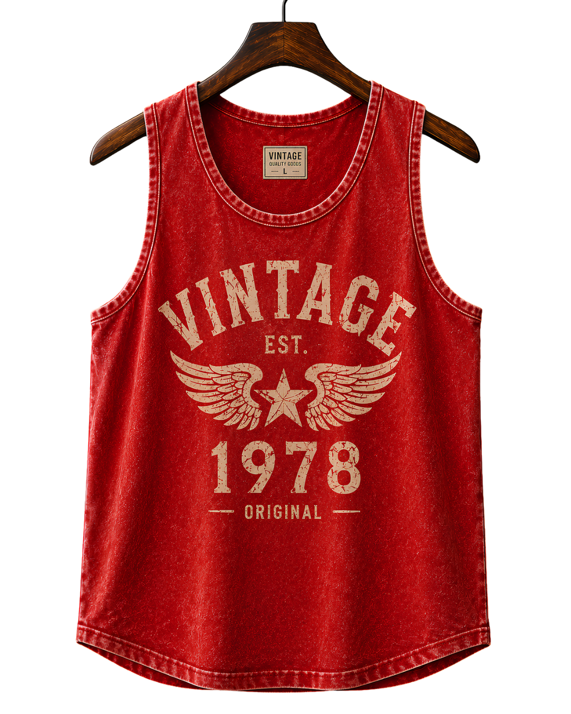 Vintage 1978 Stonewash Tank Top — Retro Muscle Tee