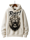 Roar Lion Graphic Hoodie — Vintage Lion Head Sweatshirt