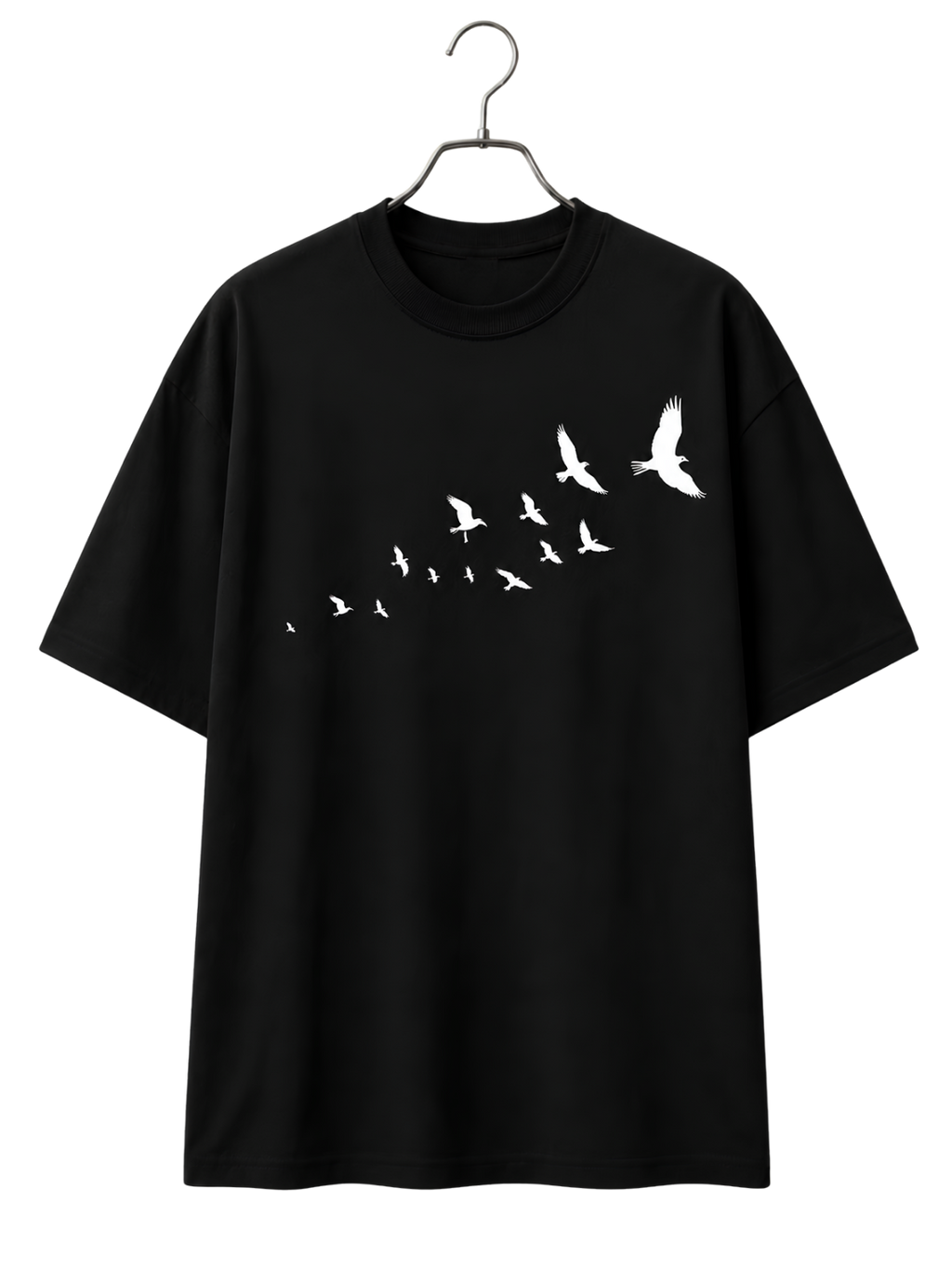 Moon Phases T-Shirt — Minimal Celestial Crew Tee