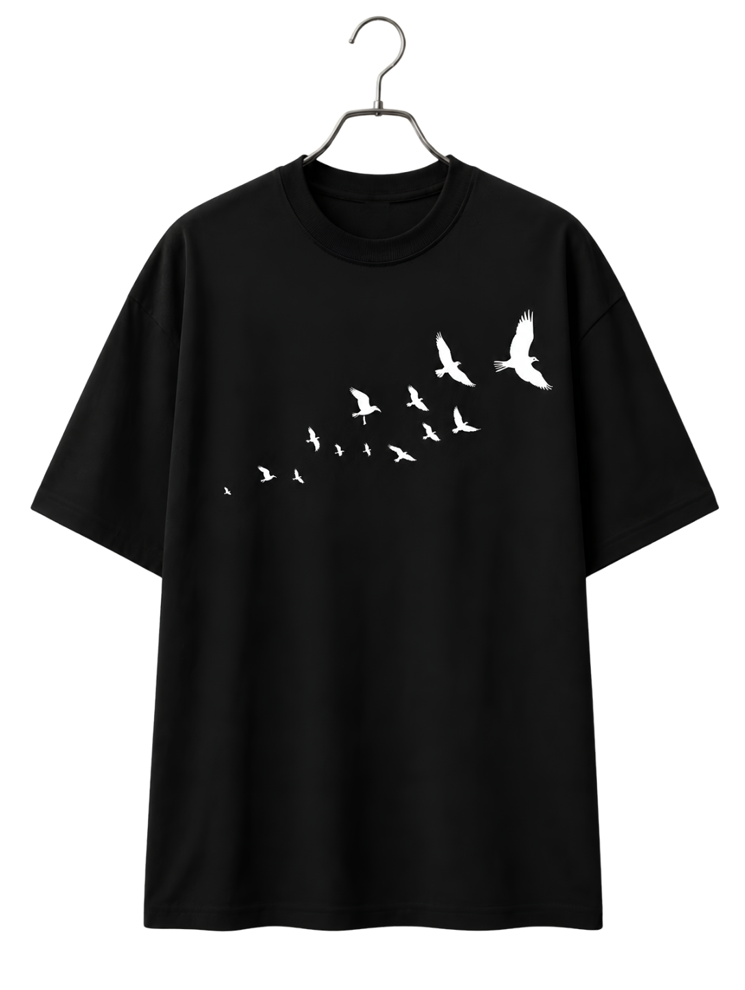 Moon Phases T-Shirt — Minimal Celestial Crew Tee