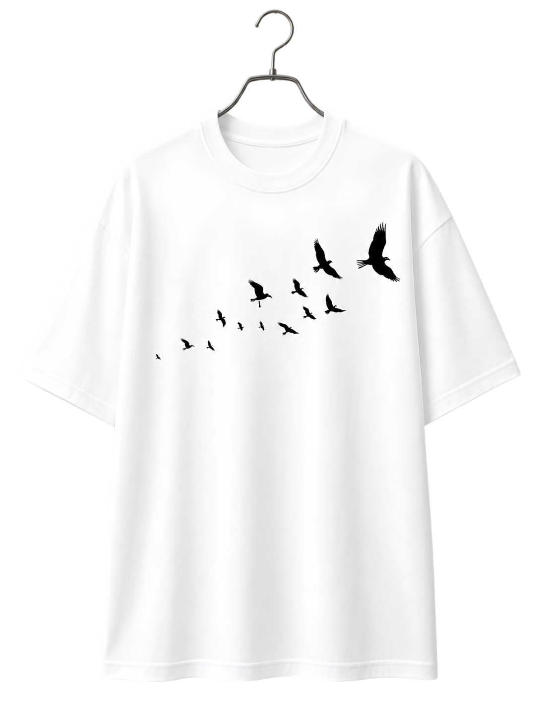 Moon Phases T-Shirt — Minimal Celestial Crew Tee