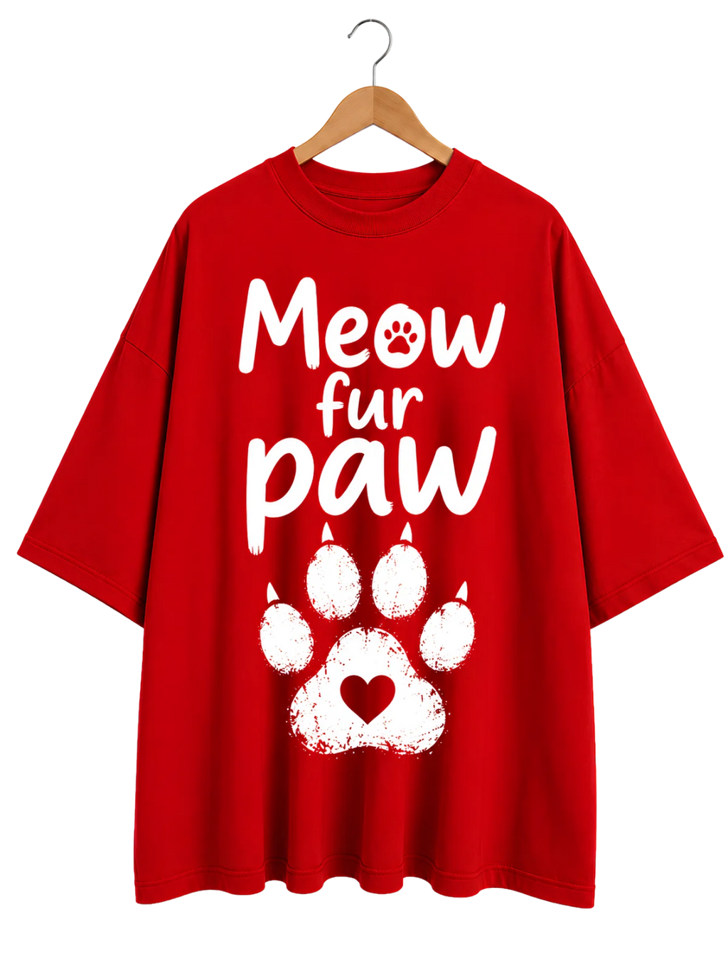 Meow Paw Cat House Graphic T-Shirt