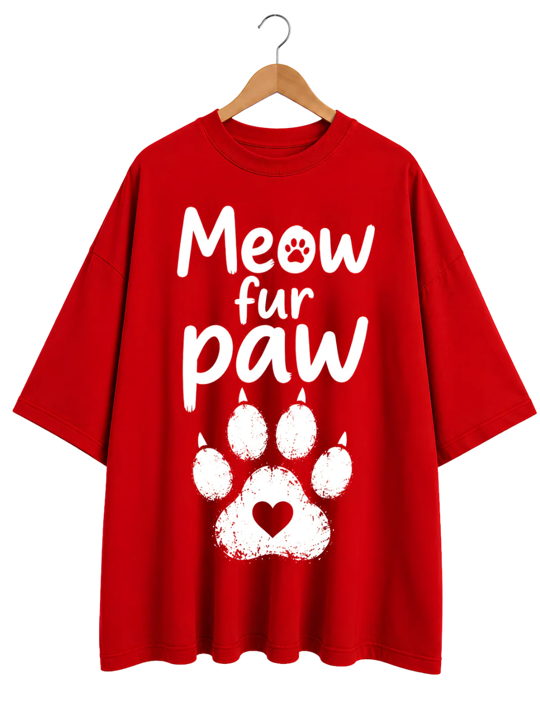 Meow Paw Cat House Graphic T-Shirt