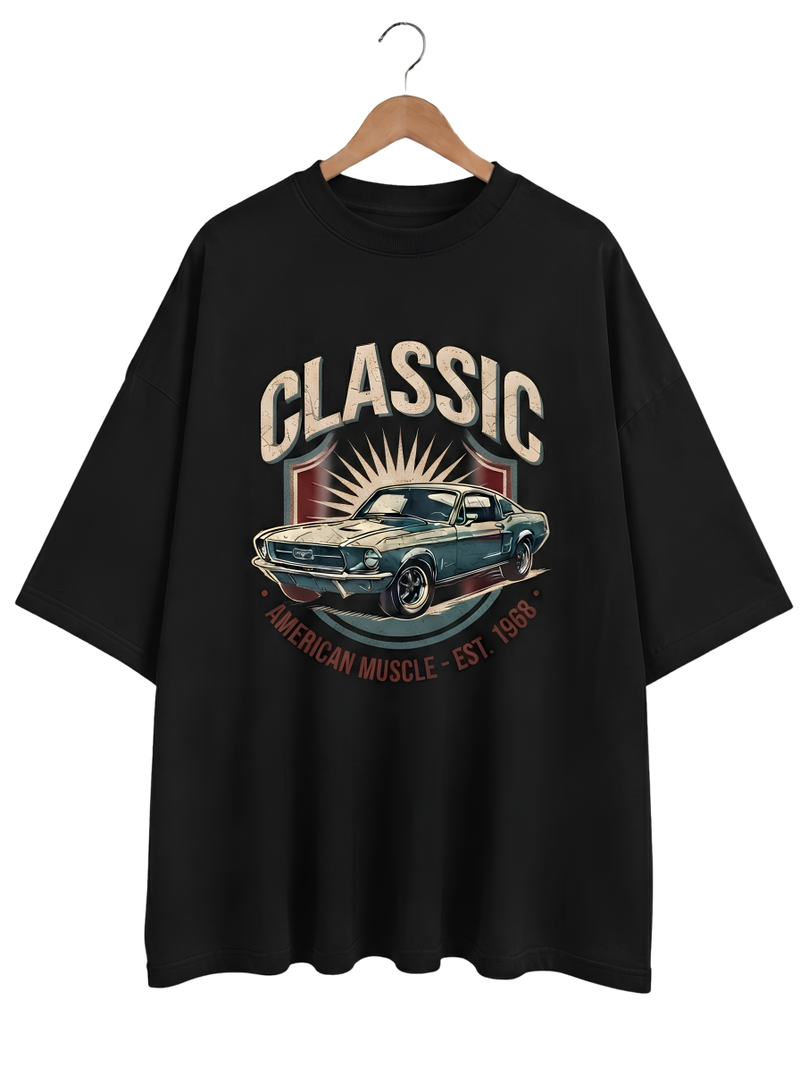 Classic Garage Tee — Vintage Automotive Graphic Short Sleeve