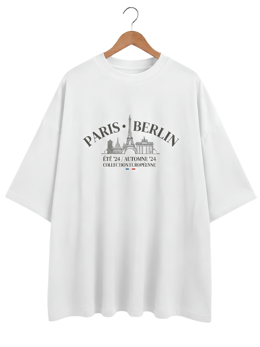 Minimal Tee — Tiny Hanging Shirt Graphic T‑Shirt