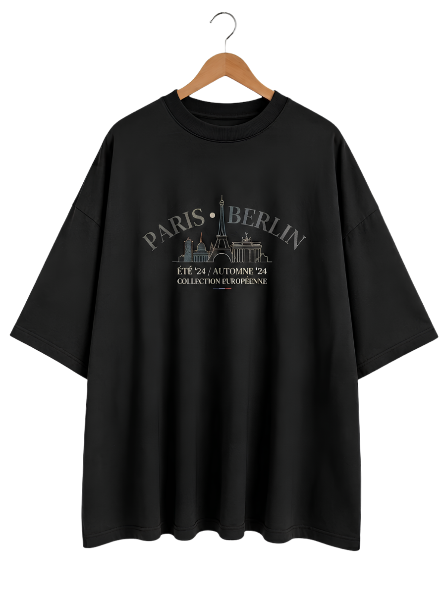 Minimal Tee — Tiny Hanging Shirt Graphic T‑Shirt