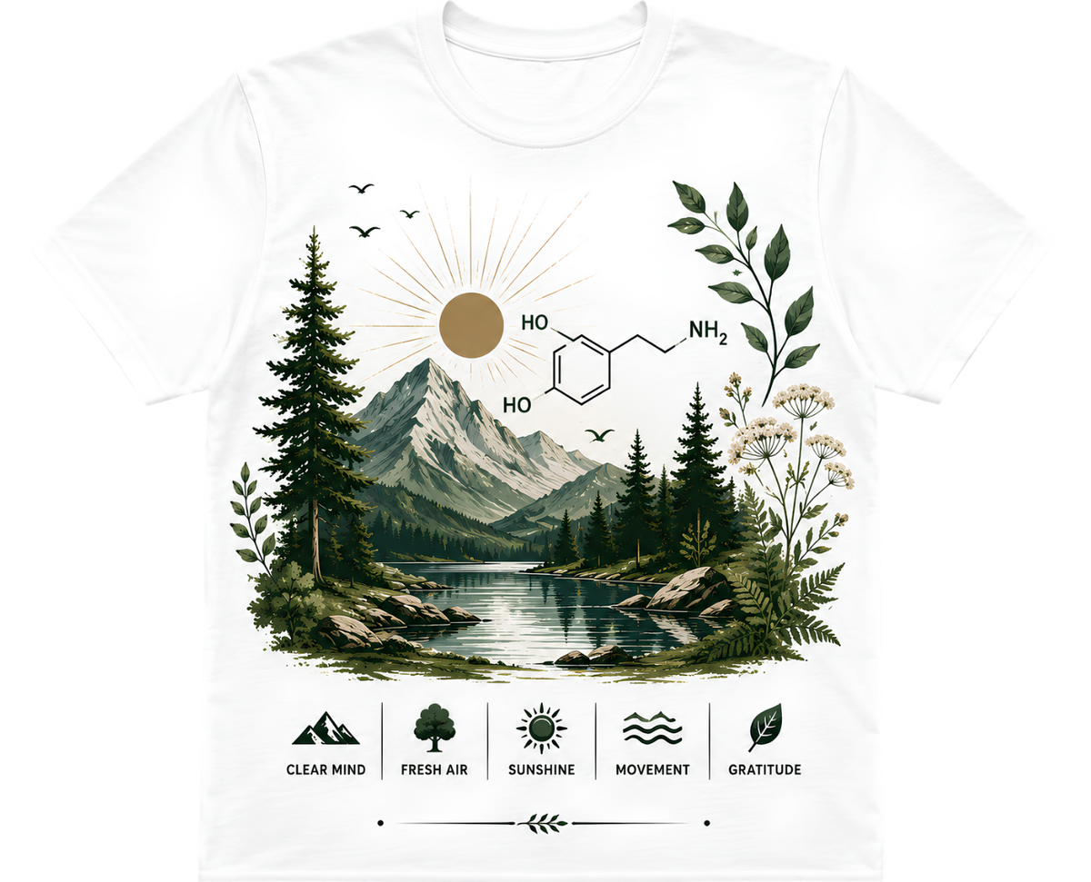 Nature Camping Graphic Tee — Mountain Forest Scenic T-Shirt