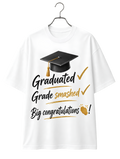 Graduation Cap & Congrats Tee — 'Congrats Graduate' Cotton T-Shirt
