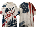 Patriotic 'More Night' Graphic T-Shirt