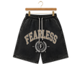 Embers & Anvil Mini Logo Sweatshorts — Comfortable Black Fleece Shorts