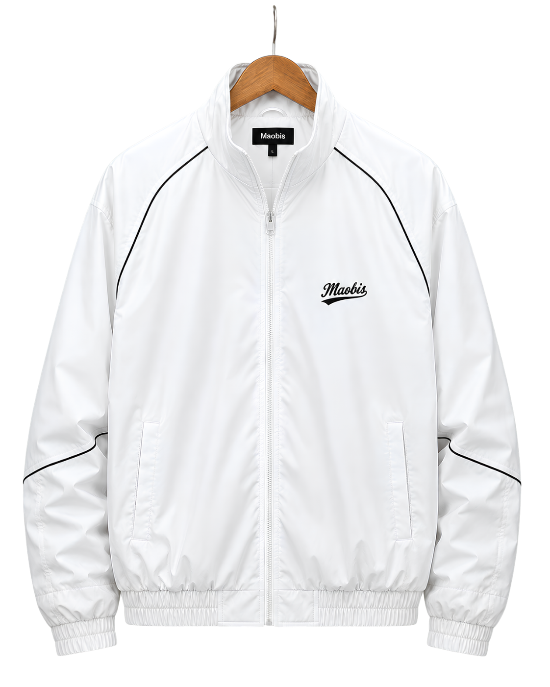 Full-Zip Hoodie with Mini Jacket Print – Novelty Layered Look