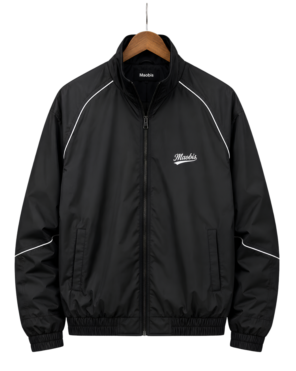 Full-Zip Hoodie with Mini Jacket Print – Novelty Layered Look