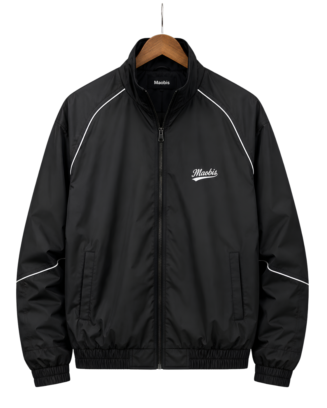 Full-Zip Hoodie with Mini Jacket Print – Novelty Layered Look