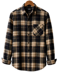 Black & White Buffalo Plaid Flannel Shirt