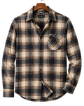 Black & White Buffalo Plaid Flannel Shirt