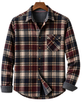 Black & White Buffalo Plaid Flannel Shirt