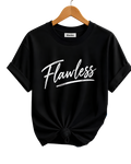 Flawless Script Women's Tee — Feminine Casual Cotton Shirt with 'Flawless' Design