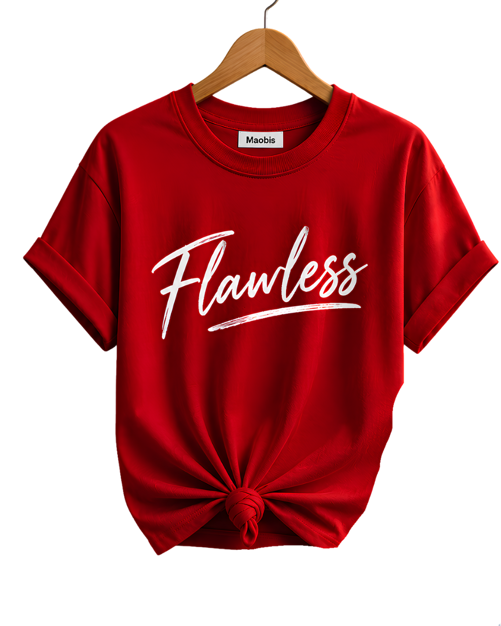 Flawless Script Women's Tee — Feminine Casual Cotton Shirt with 'Flawless' Design