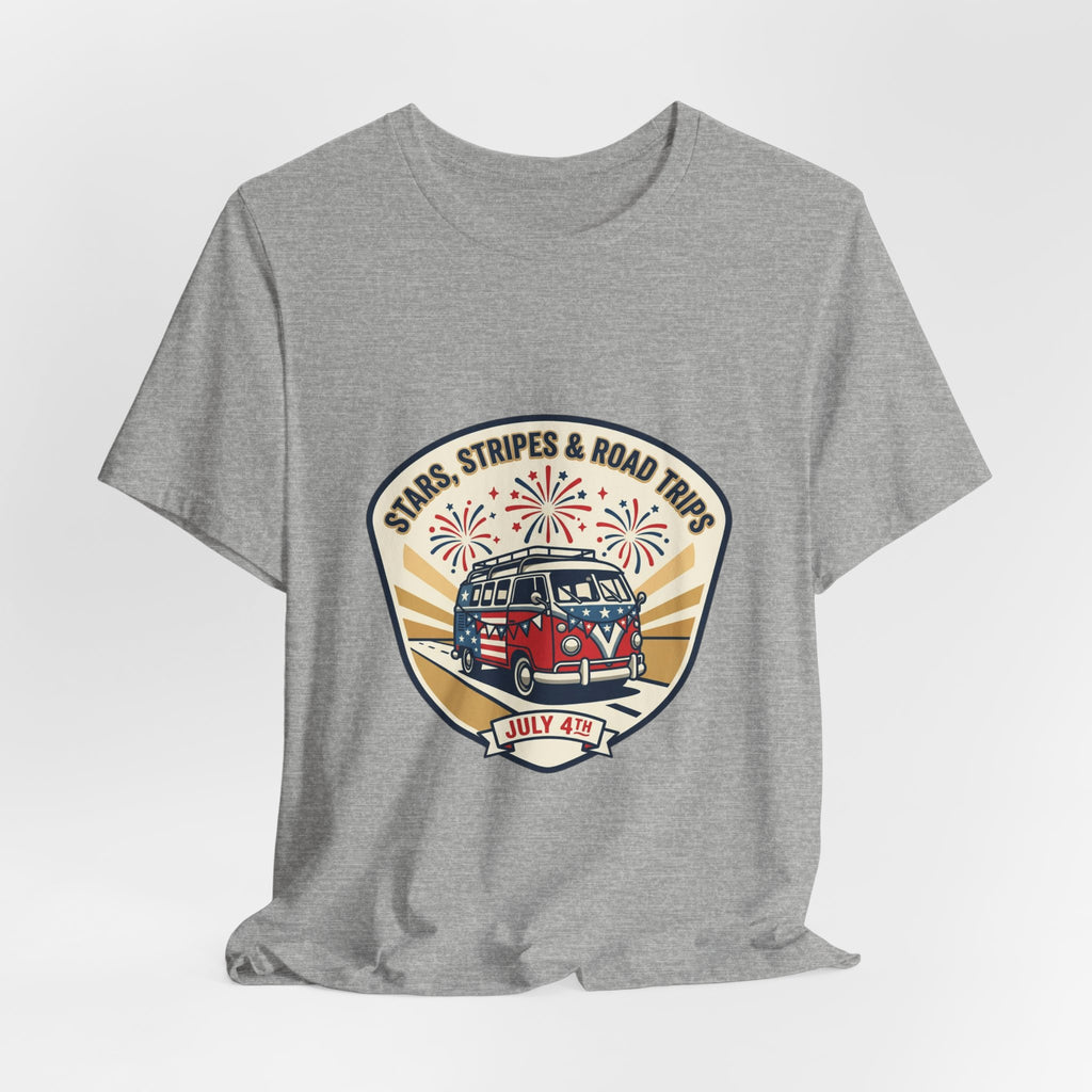 Stars & Stripes Road Trip Tee | vintage USA, red white blue
