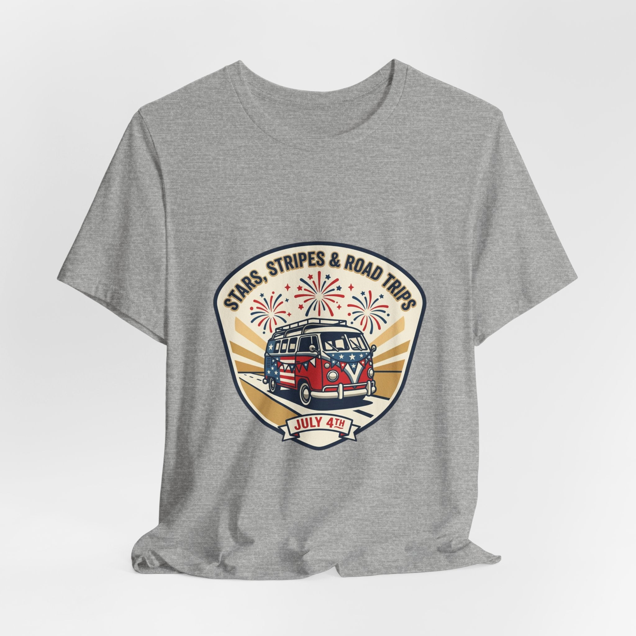 Stars & Stripes Road Trip Tee | vintage USA, red white blue