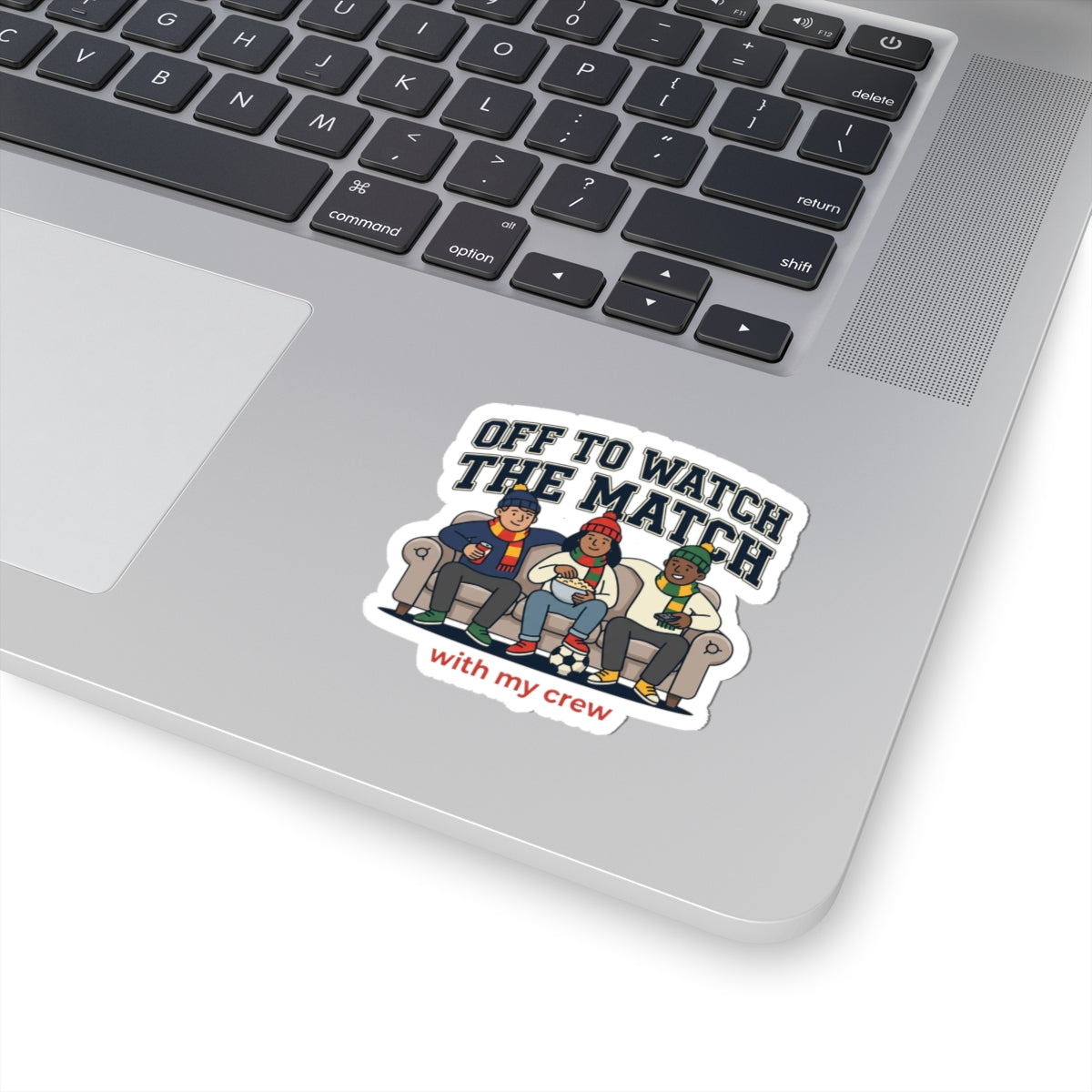Off to Watch the Match Kiss-Cut Sticker | soccer watch party, country colors