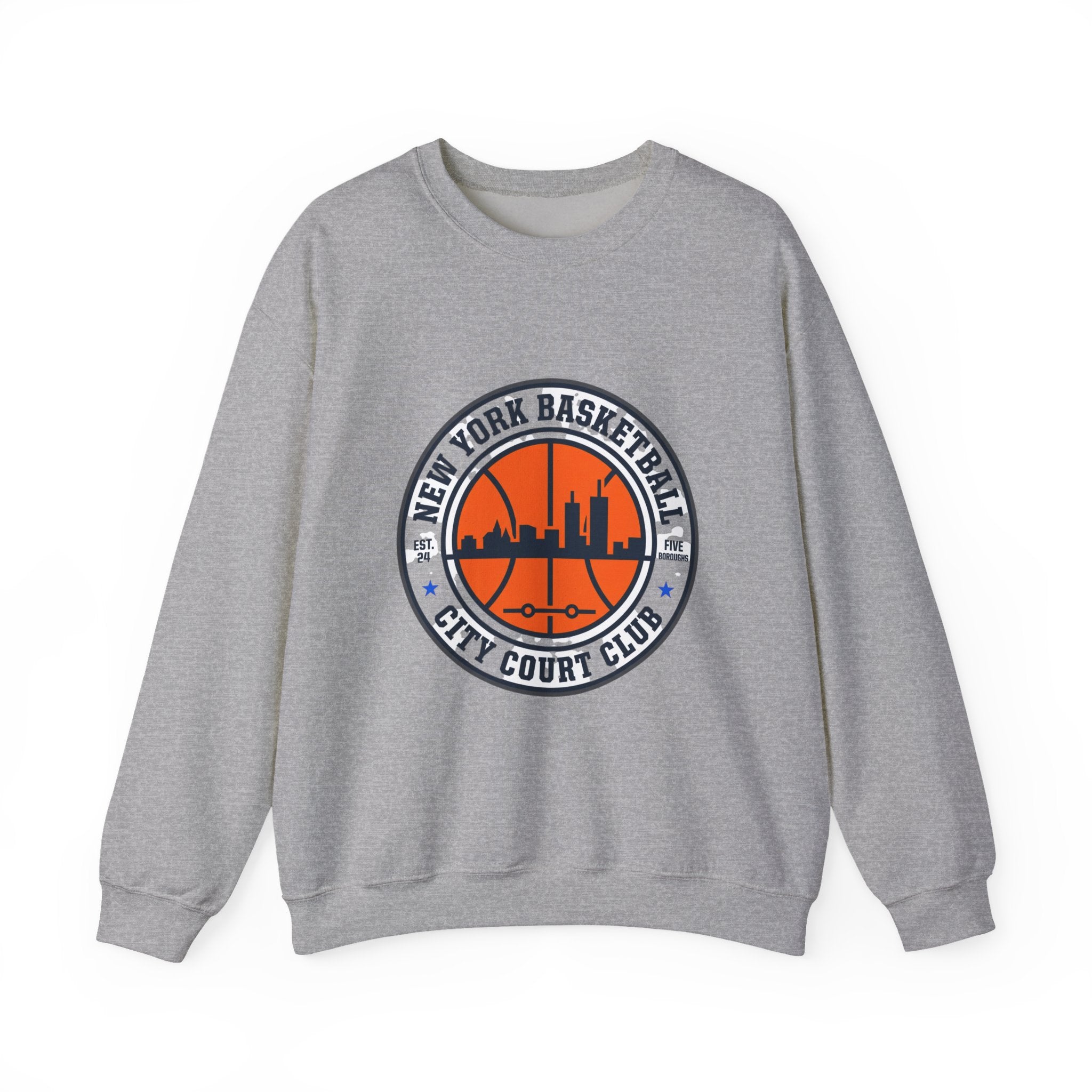 New York Basketball City Court Club Crewneck, varsity, streetwear