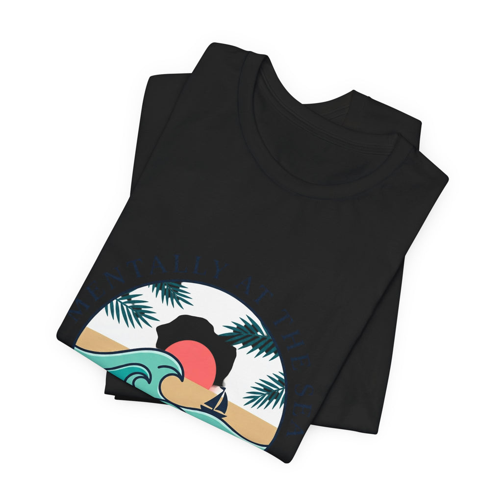 Mentally at the Sea Tee | coastal aesthetic, pastel blue sea breeze