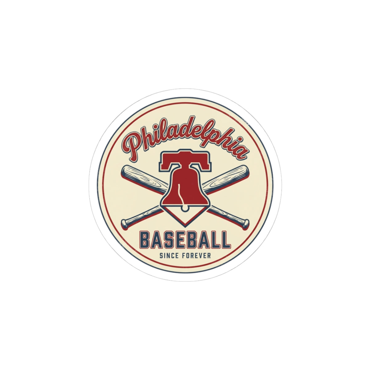 Philadelphia Baseball Sticker | Vintage Script, State Pride