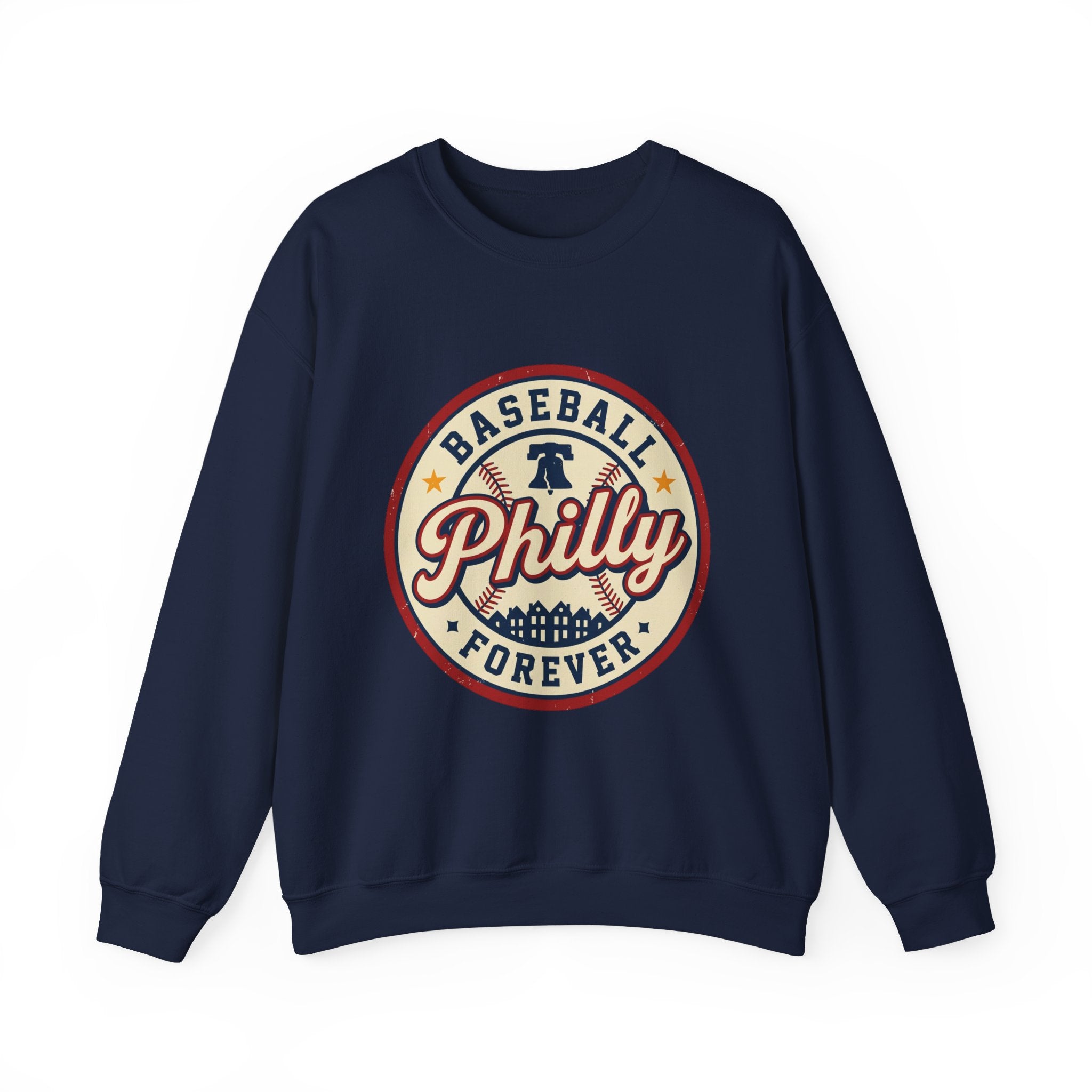 Philly Baseball Forever Crewneck Sweatshirt, vintage script, city pride