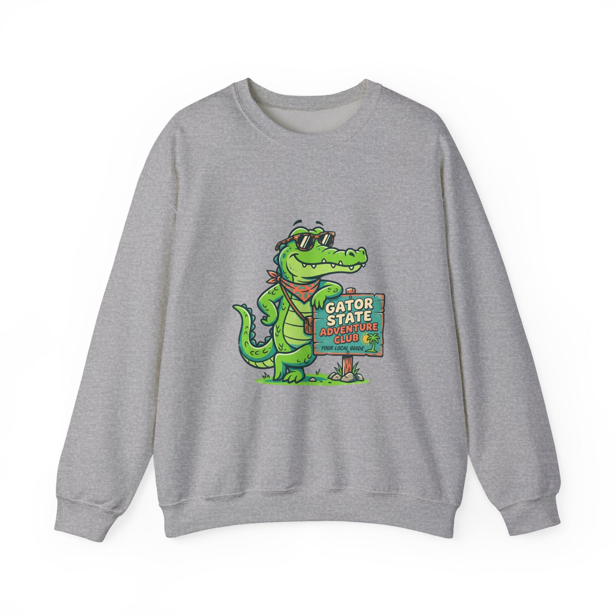 Gator State Sign sweatshirт | alligator pun, swamp life lake day