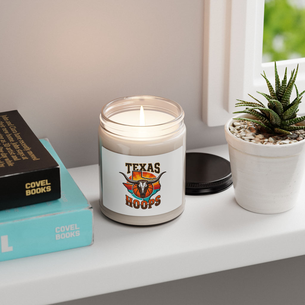 Texas Hoops Longhorn Logo Candle, Texas Pride Basketball, Western Varsity Soy