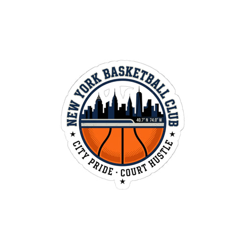 City Basketball Club Kiss-Cut Sticker | Varsity, Collegiate Streetwear