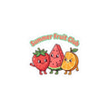 Summer Fruit Club Sticker | strawberry watermelon orange, picnic aesthetic