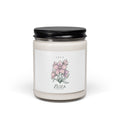 July Birth Flower Soy Candle | Botanical, Personalized