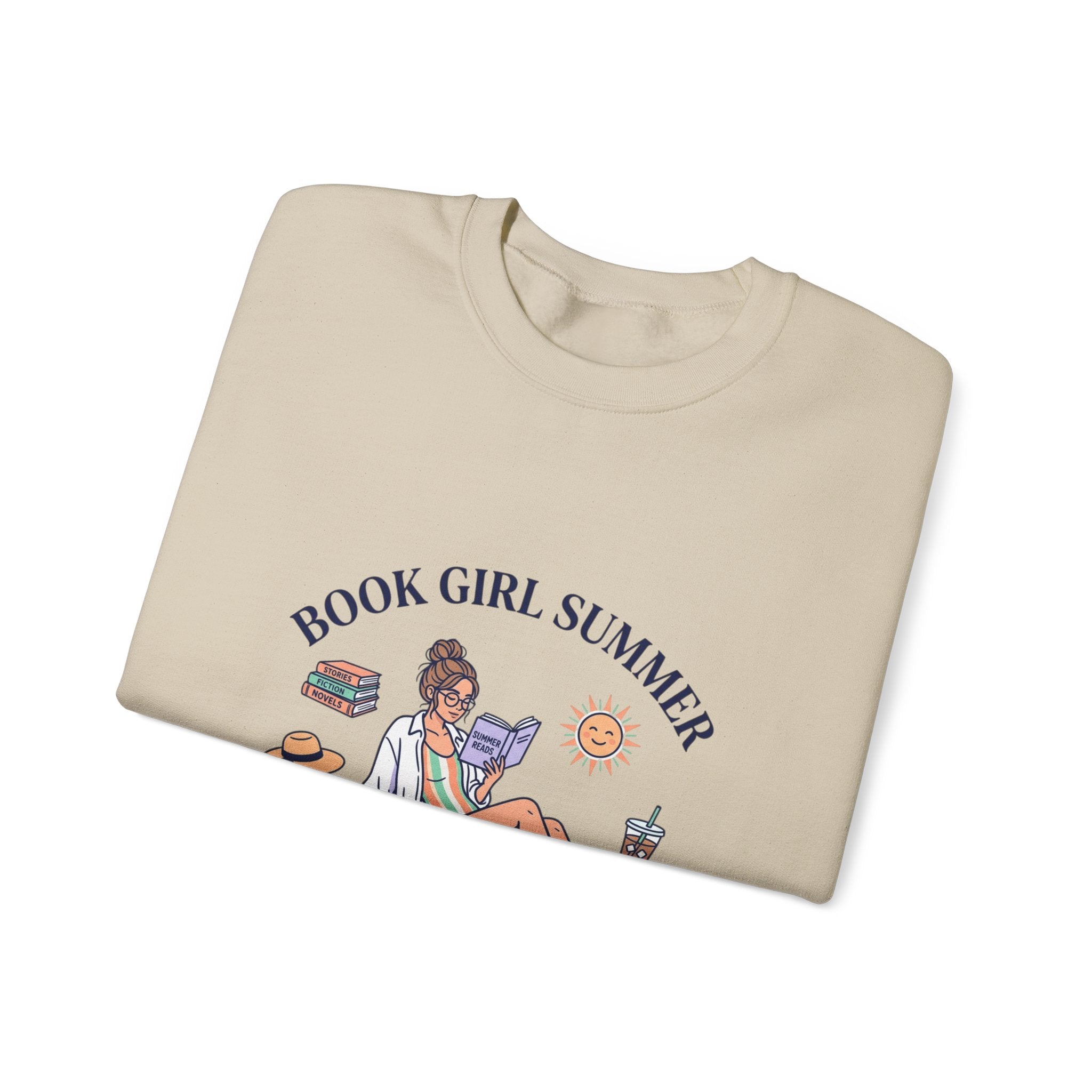Book Girl Summer Sweatshirt | Bookish, BookTok Reading Aesthetic