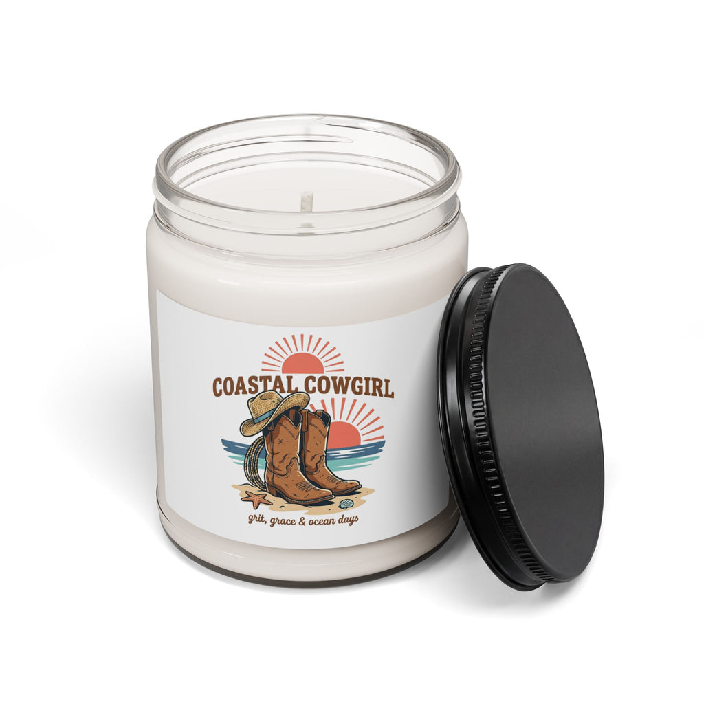 Coastal Cowgirl Soy Candle, rustic western prairie beach scent
