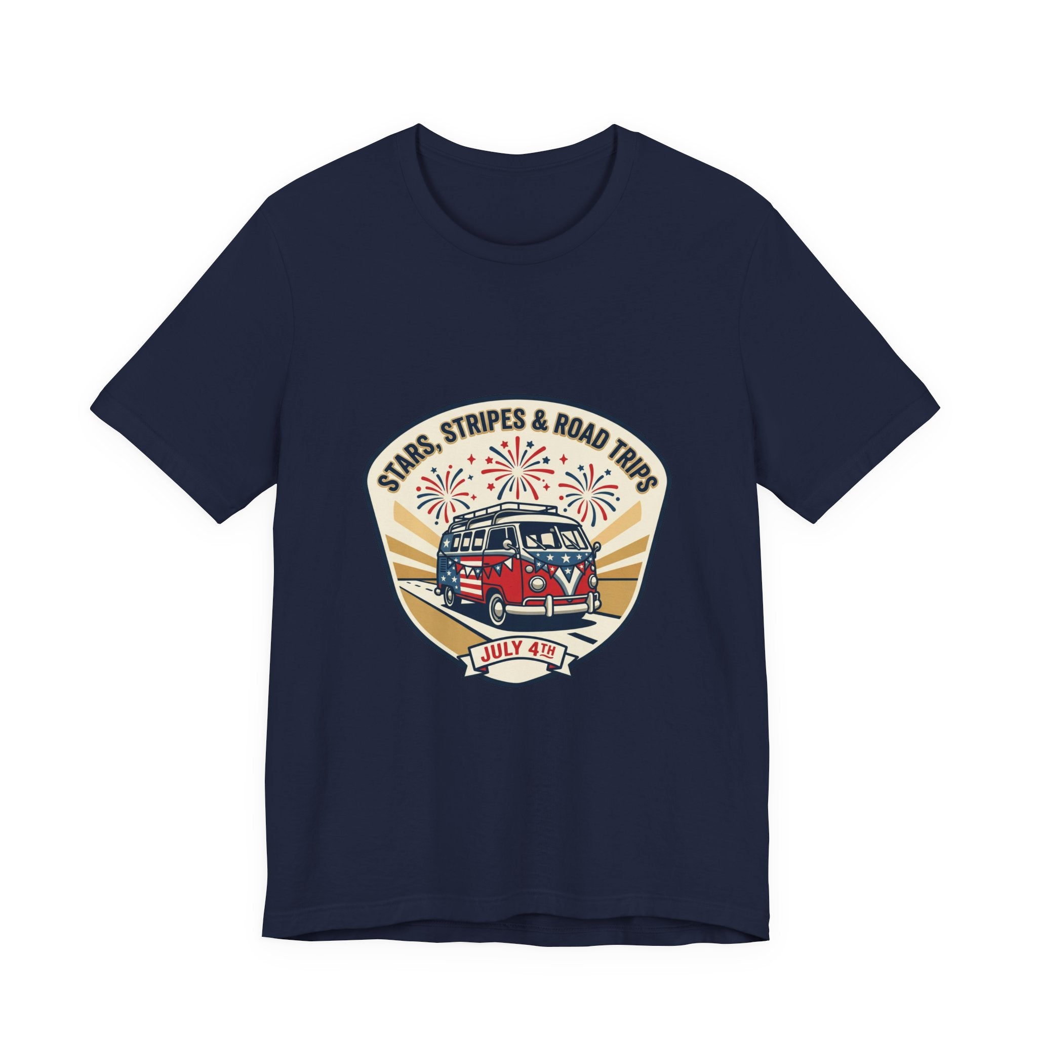 Stars & Stripes Road Trip Tee | vintage USA, red white blue
