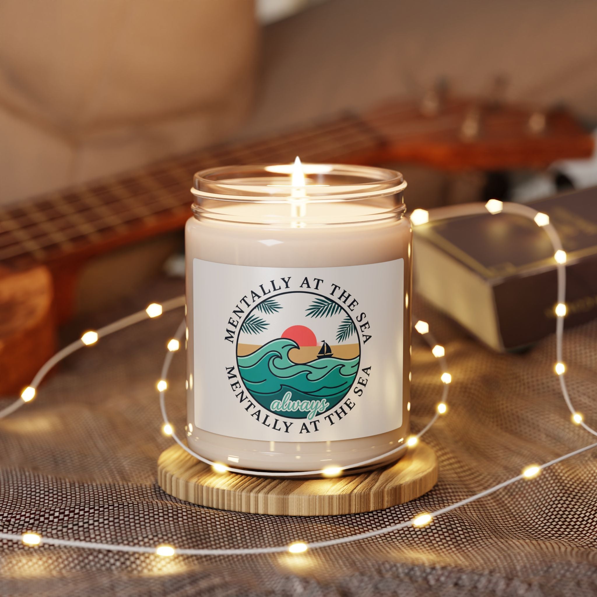 Mentally at the Sea Soy Candle, coastal aesthetic, sea breeze