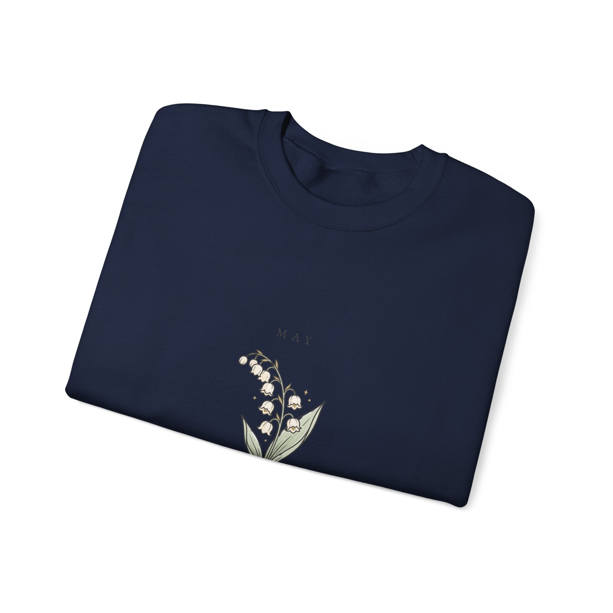 May Birth Flower Lily of the Valley Sweatshirt | botanical, watercolor