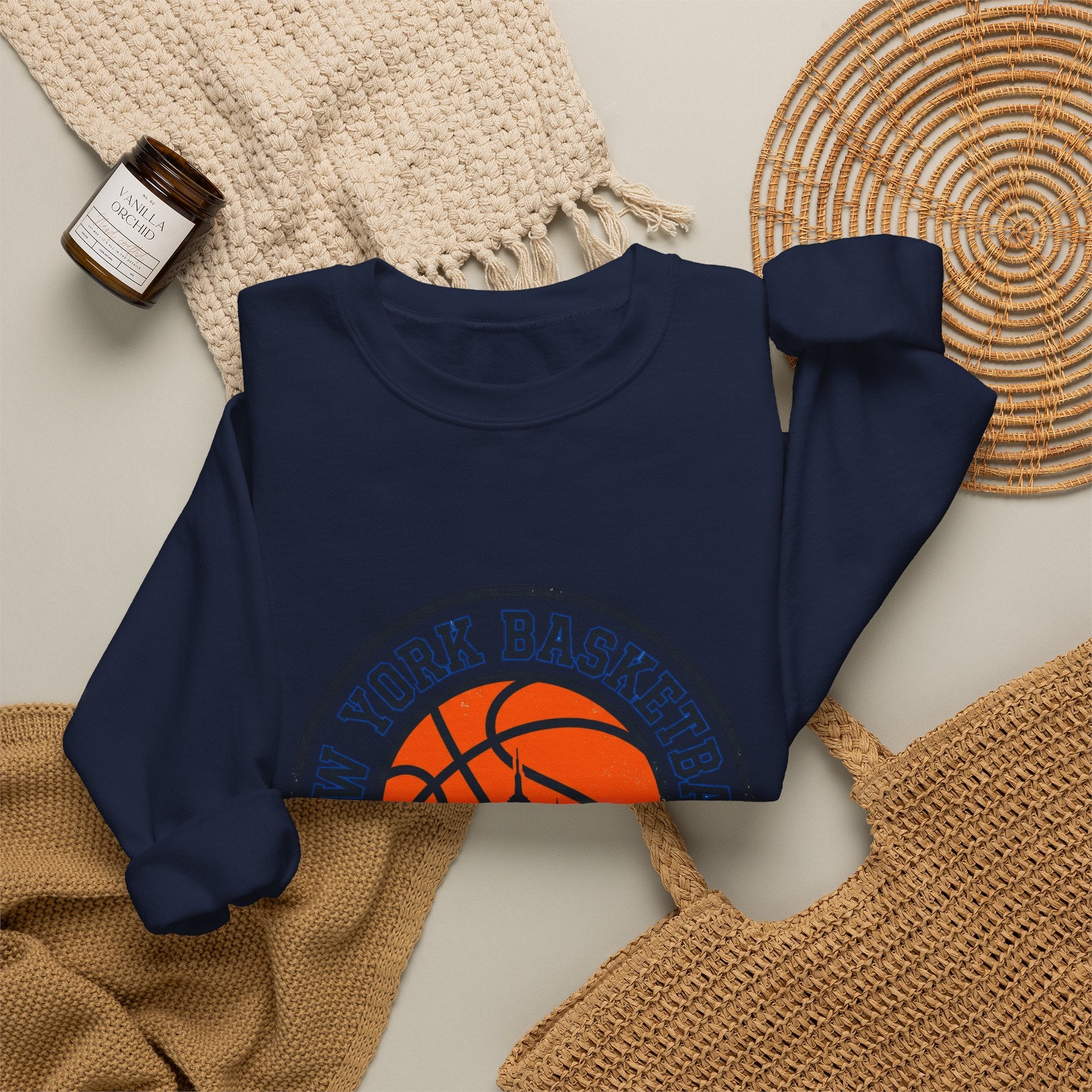 New York Basketball Crest Sweatshirt | city basketball, varsity