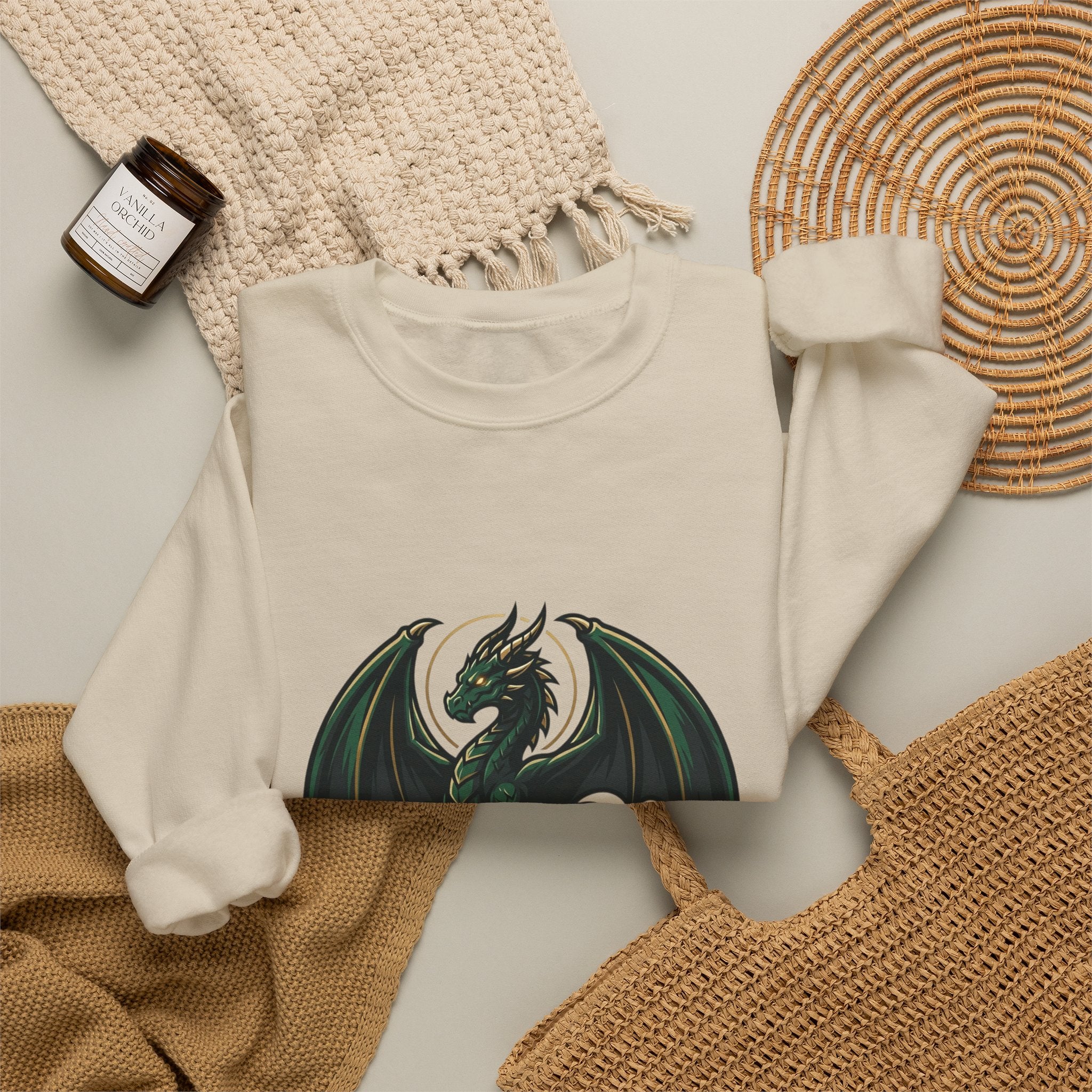 Dragon Soul Crewneck Sweatshirt | fantasy art, tattoo style