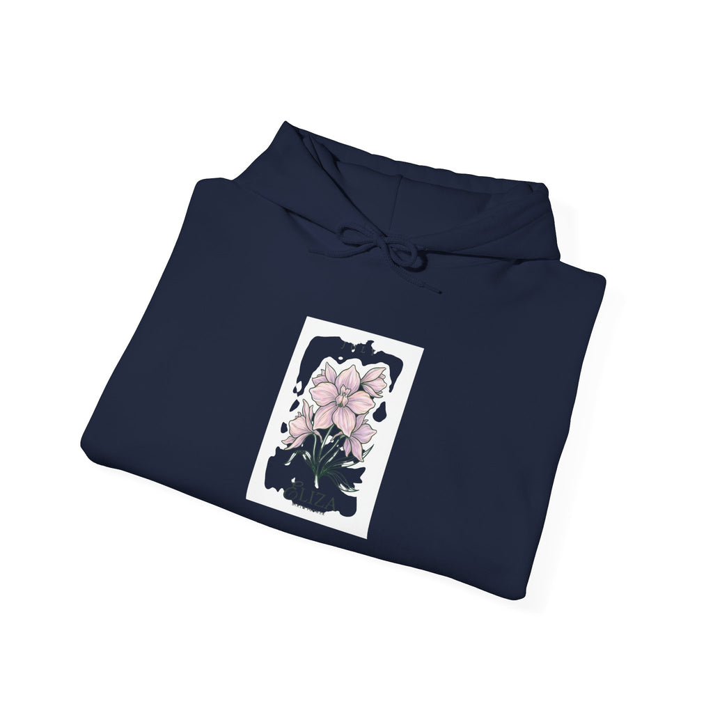 April Birth Flower Hoodie | botanical watercolor, personalized name