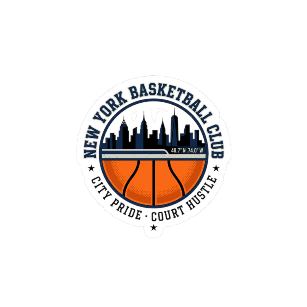 City Basketball Club Kiss-Cut Sticker | Varsity, Collegiate Streetwear